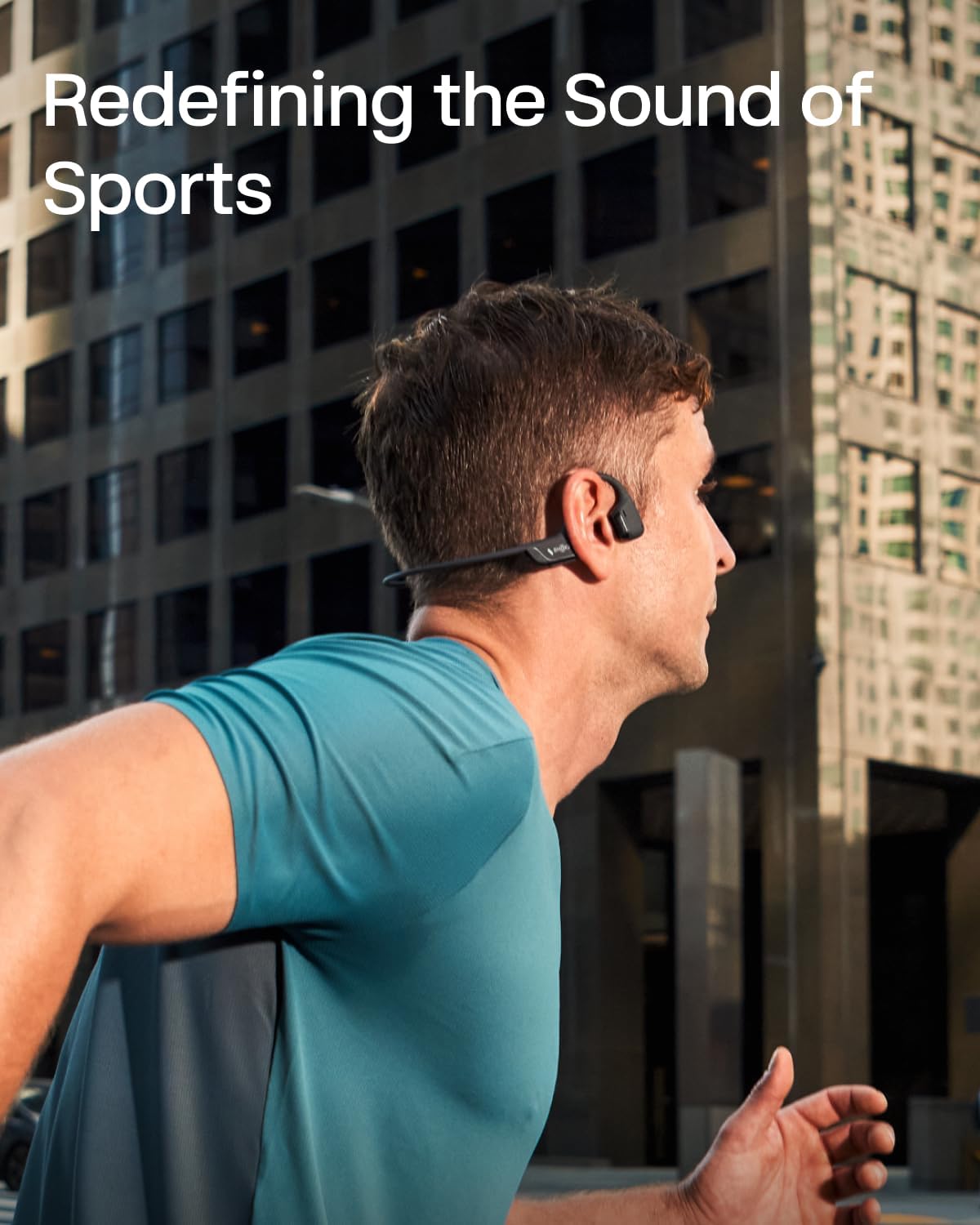 SHOKZ OpenRun Pro 2 Mini Sports Headphones with Bone Conduction Technology, Open-Ear Bluetooth 5.3 Headphones, Noise-Canceling Microphones, IP55 Water Resistant, 12-Hour Playback, USB-C Fast Charging, Black