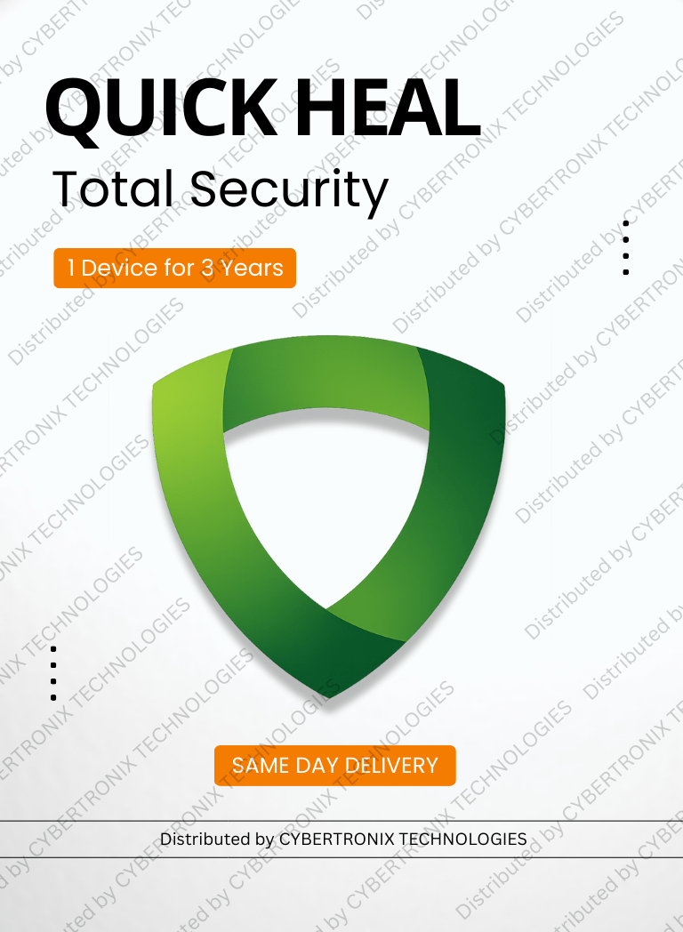Quick Heal Total Security for 1 Device 3 Years | Windows | Digital Subscription | SAME DAY DELIVERY