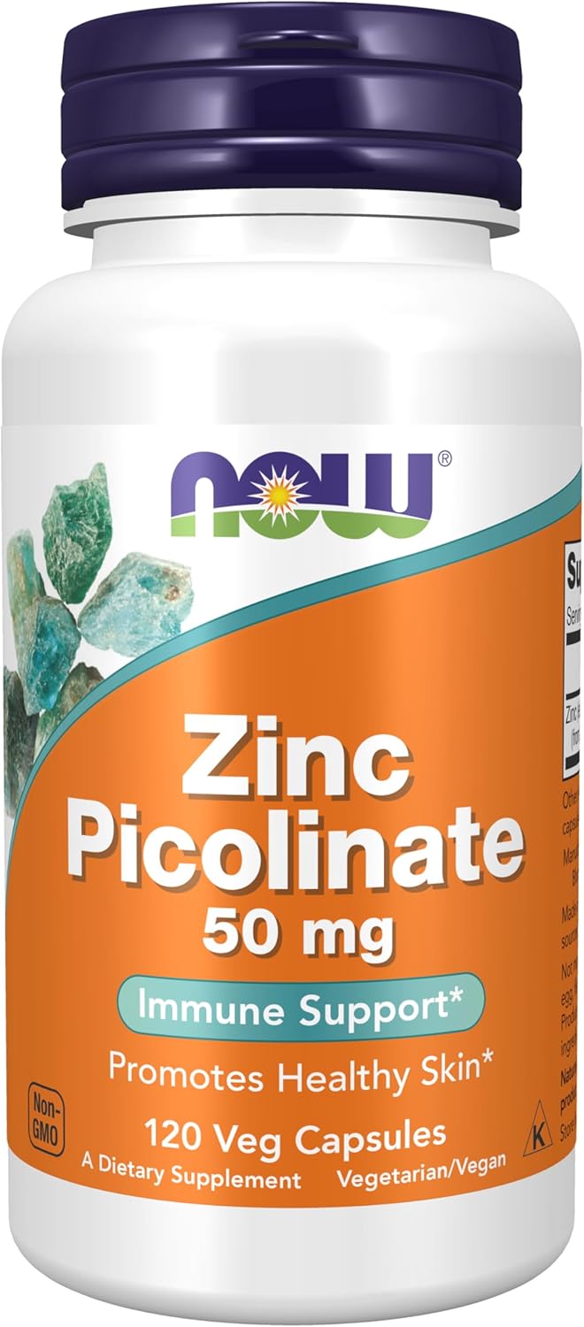 Now Zinc Picolinate 50 Mg 120 Capsules