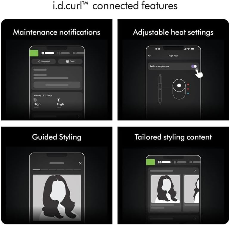 Dyson Airwrap i.d. Multi-styler (Ceramic Platina & Topaz) | Intelligent Styler| Personalize Curl Sequence| 6 in 1 | Dry|Curl|Hide Flyaways - International Version