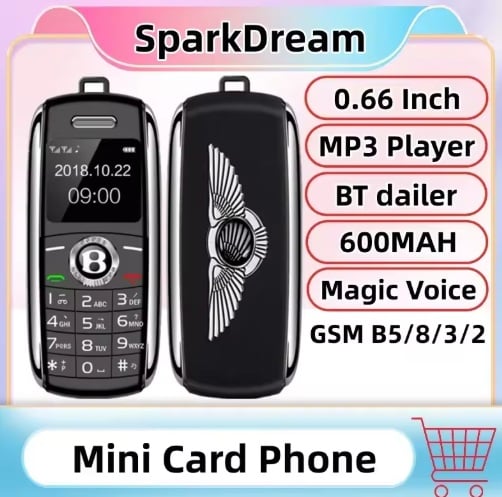 Hope Bentley Car Key Design Mini Mobile Phone