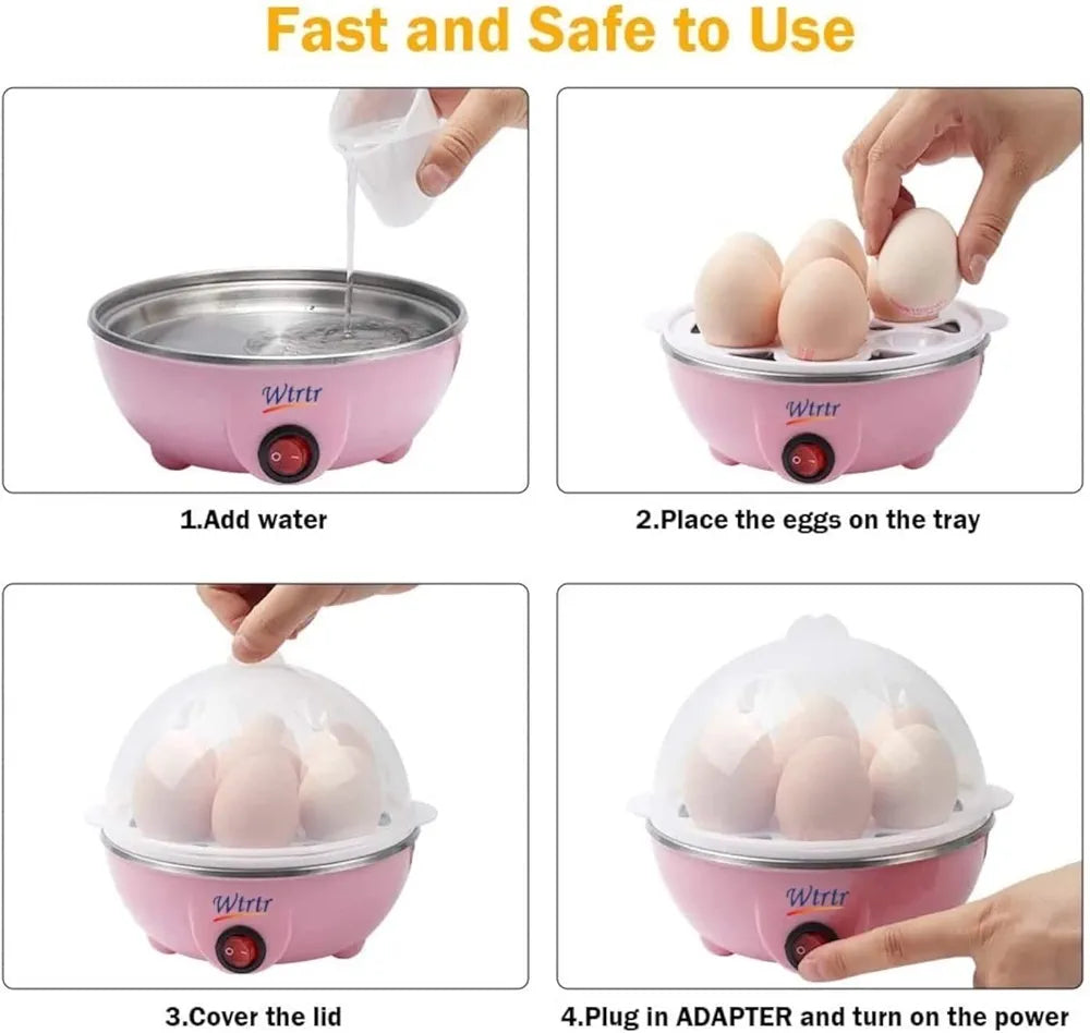 Cooker,Multifunctional Egg Boiler Electric, Egg Steamer Maker, Egg Cooker Rapid with Auto Shut Off Feature Judith