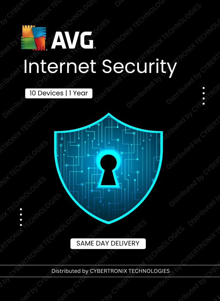 AVG Internet Security | 10 Devices for 1 Year | Digital License | Same Day Delivery