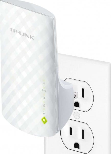TP-Link AC750/RE200 Dual Band Wi-Fi Range Booster (2.4GHz & 5GHz) White