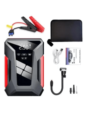 12V 39800mAh Multi-Function Power Bank Air Pump Auto Tire Inflator Car Battery Booster Lighting Air Compressor Auto Starting Device