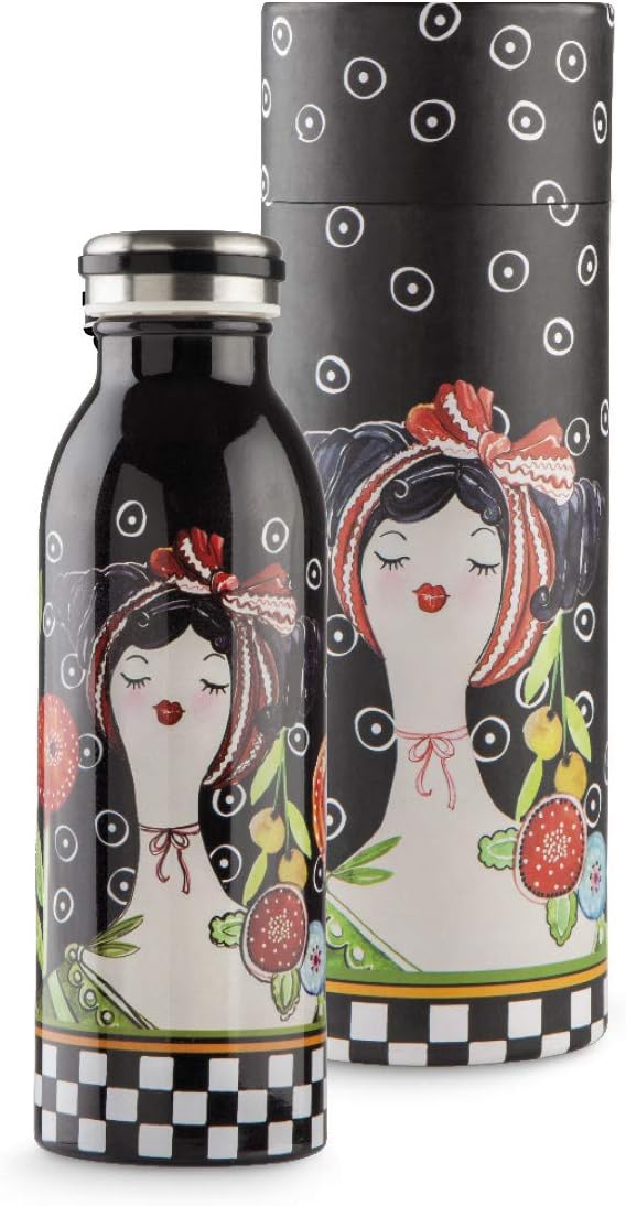Egan Le Piazza Thermos Flask, Black, 500 ml, Metal, One Size