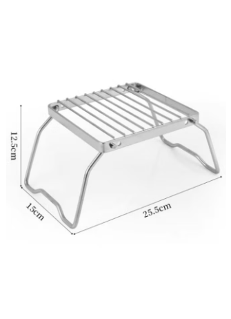 Outdoor Foldable Barbecue Stand Stainless Steel Barbecue Stand Portable Cooking Rack Camping Grill, Barbecue Utensils