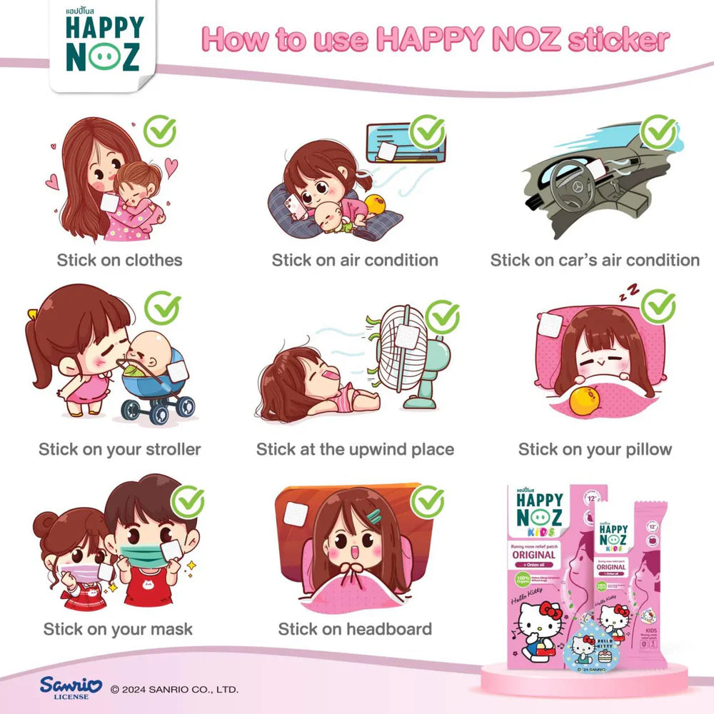 Happy Noz Original Patch (Purple) – Kitty Collection – Kids