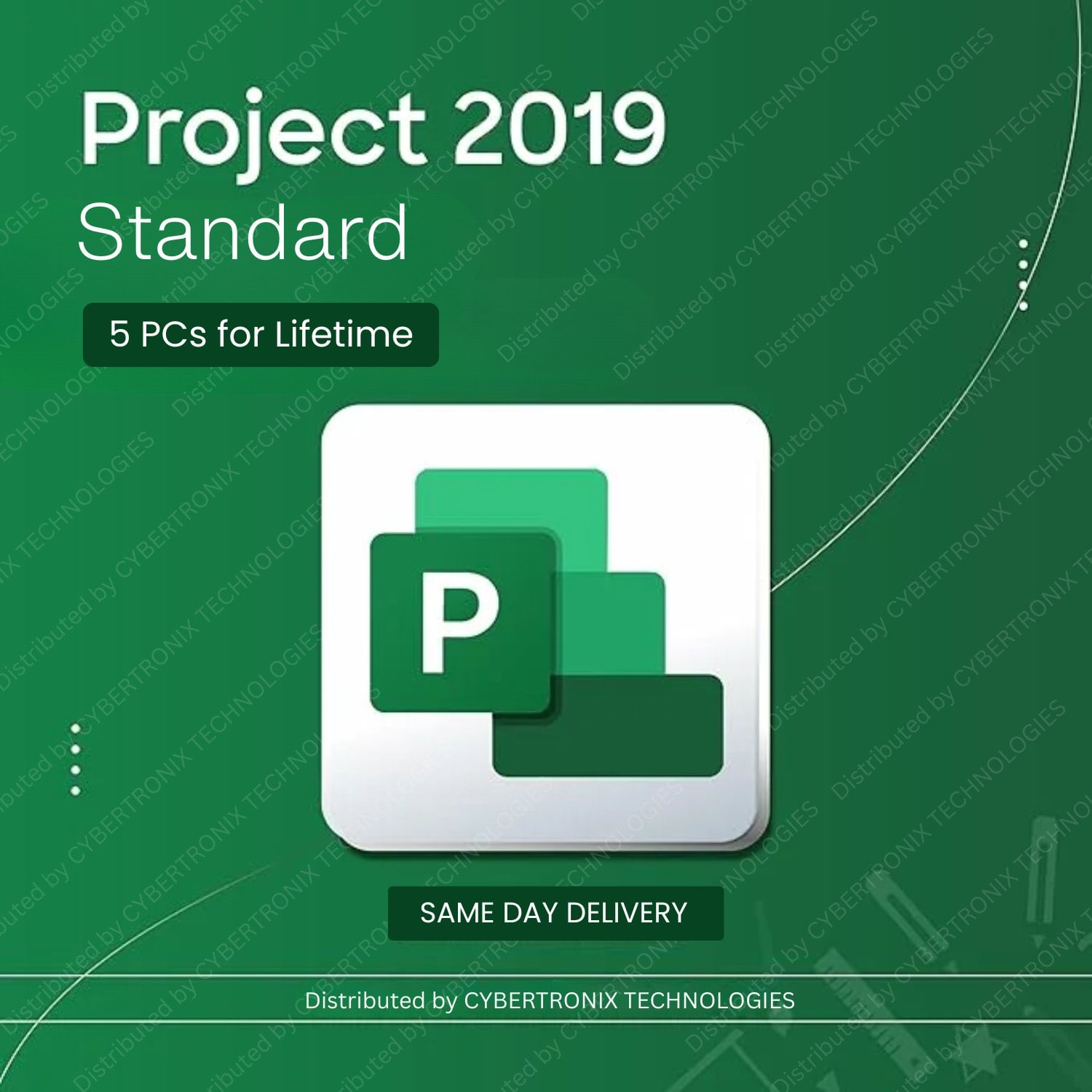 Microsoft Project 2019 Standard | 5PCs for Lifetime | Windows | Digital License | Same Day Delivery