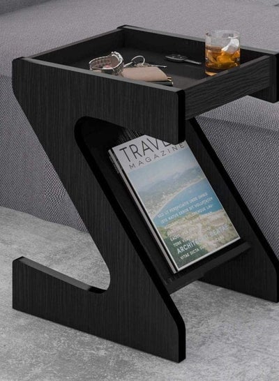 Modern Z-Shaped Side Coffee Table for Living room with Ample Storage Space - EMALL