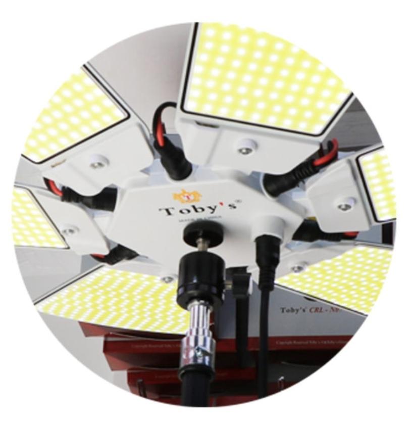 Toby’s VIP 06 W Toby Sanara Camping Light Six Sided White Full Set Without Remote