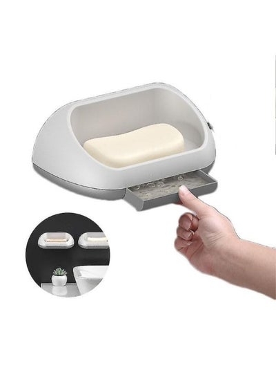Soap Dish Holder Double Layer Soap Tray Soap Saver Soap Box Soap Drainer For Shower Bathroom Kitchen Counter Top