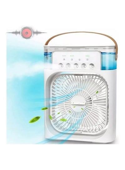 Air Cooler Fan Humidifier 3 in 1 Mini Evaporative Air Cooler with 7 Colors LED Light