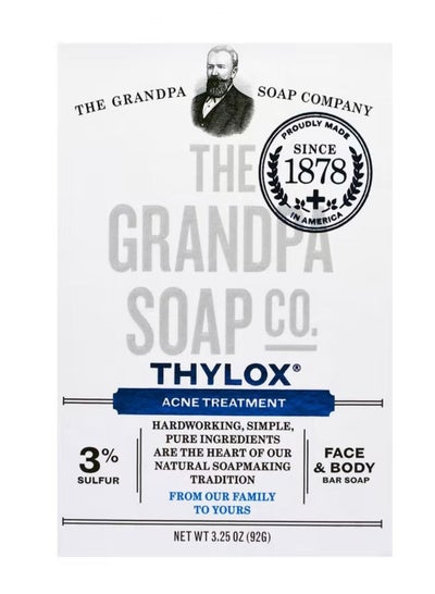 Face Body Bar Soap Thylox Acne Treatment 3.25 oz 92 g