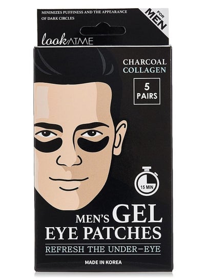 Water Gel Under Eye Patches Moisturizing Nourishing Remove Dark Circles And Puffiness Charcoal Made in Korea 5 Pieces