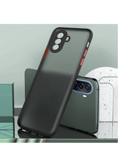 Silicone Bumper Shockproof Matte Translucent Back Case Cover For Huawei nova Y70 Black