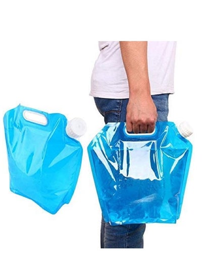 10L Collapsible Water Container Freezable BPA Free Plastic Water Carrier Tank, Outdoor Folding Water Bag for Sport Camping Riding Mountaineer Food Grade