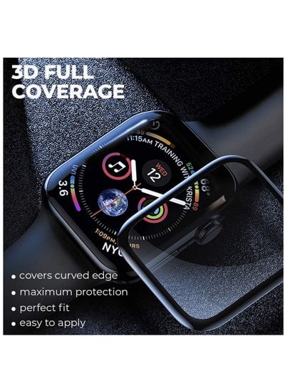 Pack Screen Protector for Apple Watch 40mm Series 6/SE/5/4 [Full Coverage] Waterproof Anti-Scratch Bubble Free (40mm)