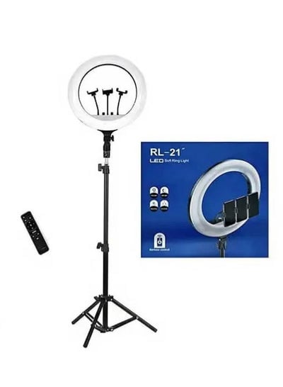 21 inch Professional Big LED Selfie Ring Light With 3 Mount Phone Holders For Reels Photo Shoot Live Stream Makeup Videos