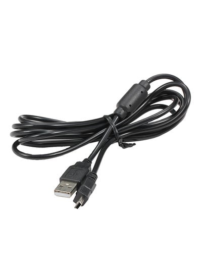 USB Charging Cable For PlayStation 3 Wireless Controllers With Ring Black