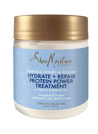 Shea Moisture Manuka Honey & Yogurt Hydrate + Repair Protein-Strong Treatment White