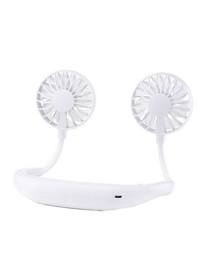 Adjustable Hand Free Neckband Fans With USB FS0001 White