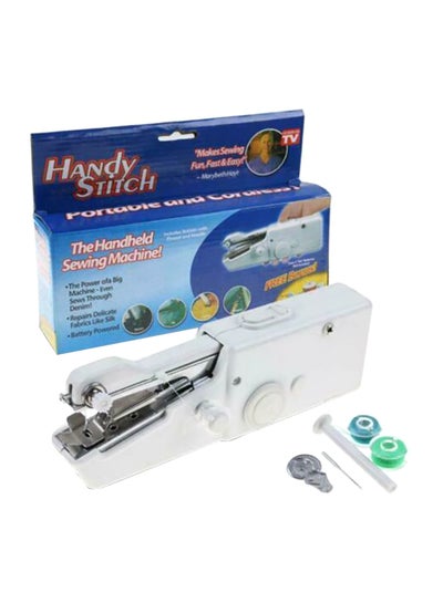 Portable Handy Stitch Handheld Sewing Machine White 8.8 x 5.8 x 2.2inch White 8.8 x 5.8 x 2.2inch