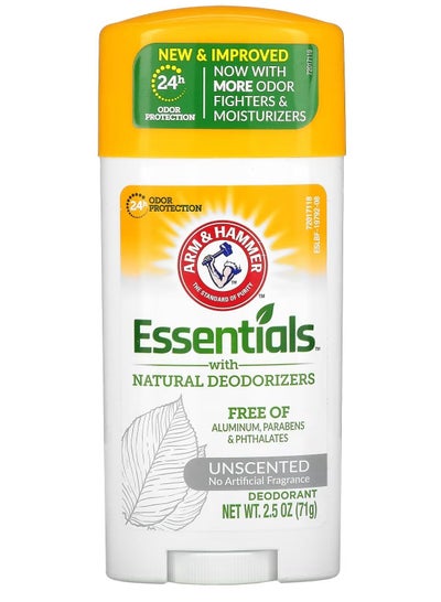 Essentials Natural Deodorants Deodorant Unscented 2.5 oz (71 g)