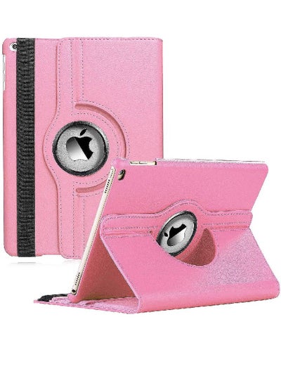 Case Fit 2018/2017 iPad 9.7 6th/5th Generation - 360 Degree Rotating iPad Air Case Cover with Auto Wake/Sleep Compatible with Apple iPad 9.7 Inch 2018/2017 Pink