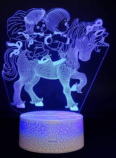 3D Night Light Remote Control Optical Illusion LED Nightstand Lights Cartoon Animal Unicorn with 16 Colors Wall Lamp Decor for Bedroom Kids Game Room Party Gifts for Boys Girls Kids Birth