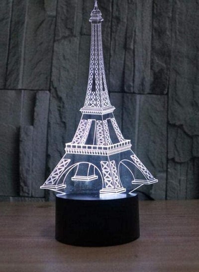3D Illusion Lamp Led Night Light Visual Eiffel Tower Seven Color Changing Bedroom