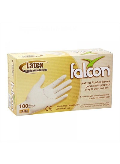 100-Piece Disposable Gloves Set White standard