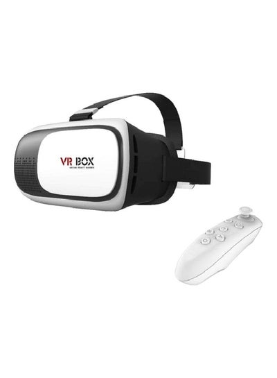 Virtaul Reality 3D headset with remote Black/White