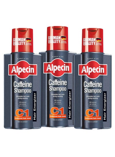 Pack Of 3 Caffeine Hair Energizer Shampoo 3 x 250ml