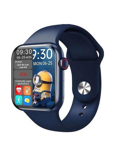 HW16 Split Screen Smartwatch With Rotating Side Button Blue