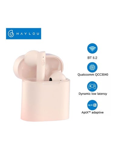 T33 Wireless In-Ear Earbuds With Charging Case Pink