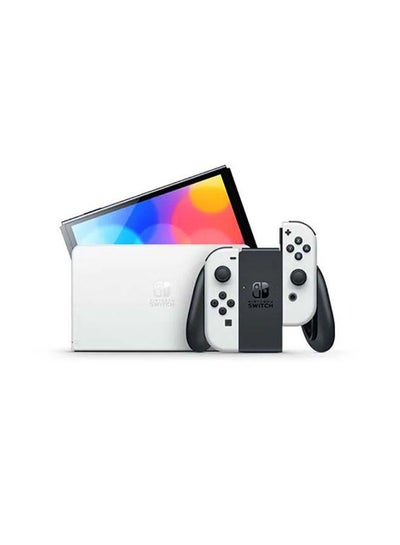 Switch OLED (2021) Model - Black & White Joy Con (Intl Version)