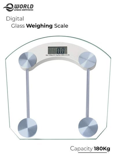 Digital Thick Glass Weighing Scale with LCD Display